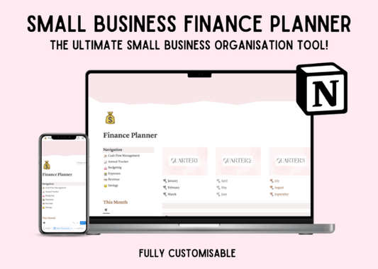 Small Business Finance Notion Planner