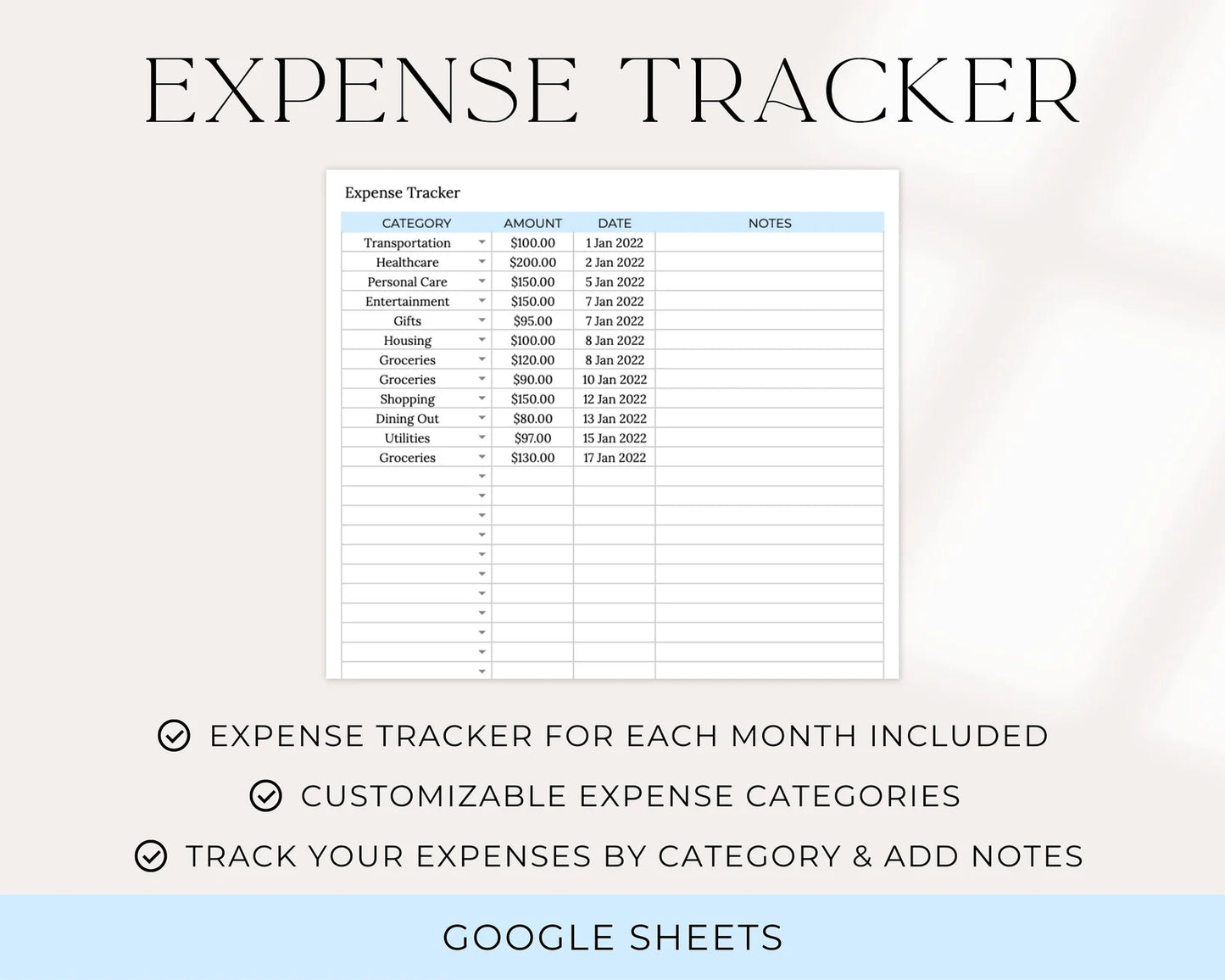 Annual Budget Spreadsheet