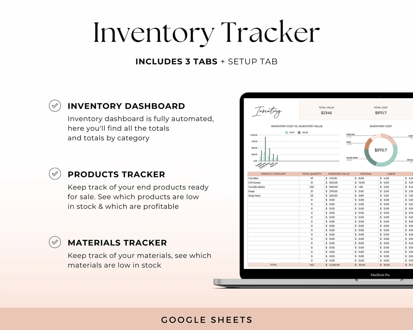 Inventory Tracker Spreadsheet