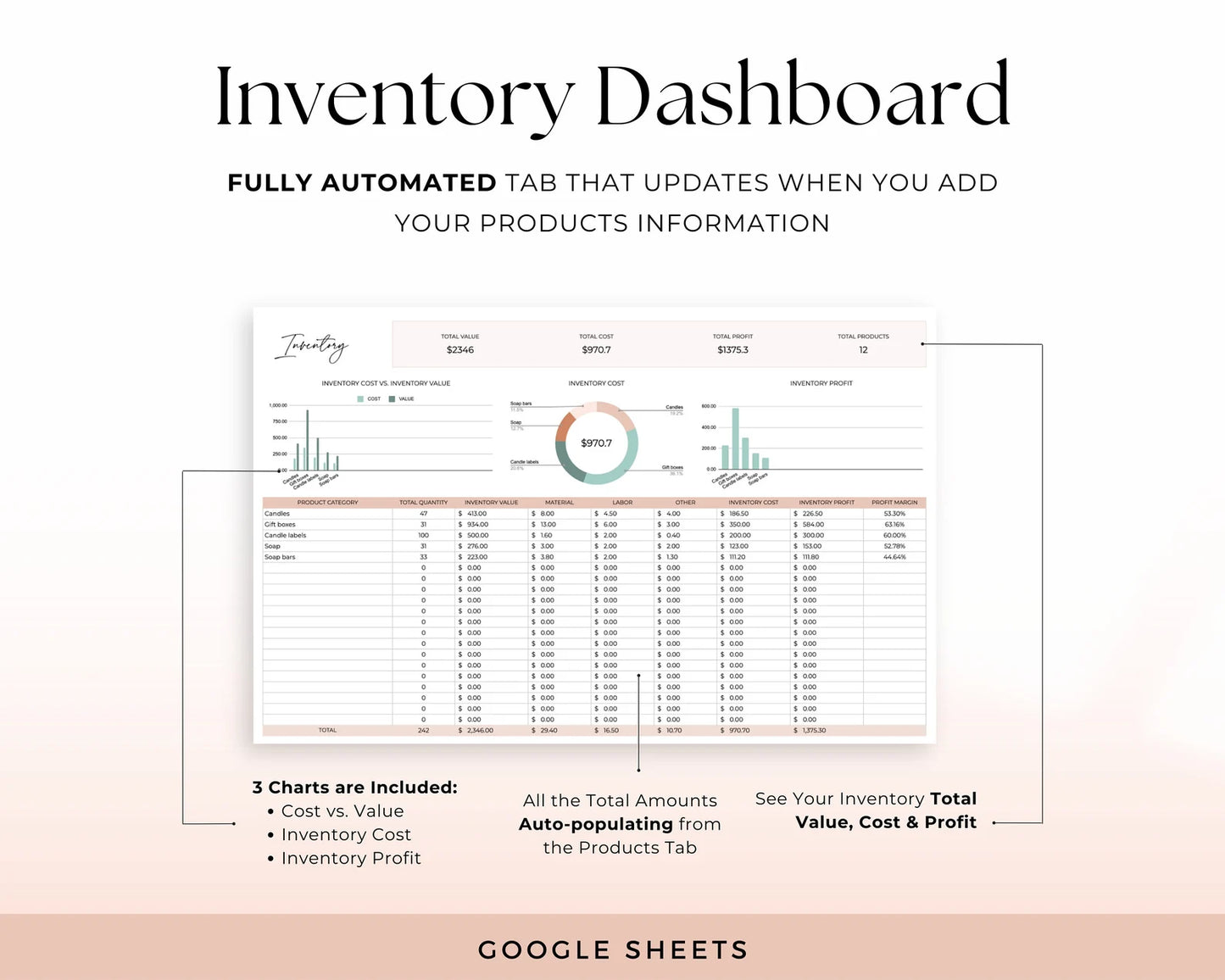 Inventory Tracker Spreadsheet