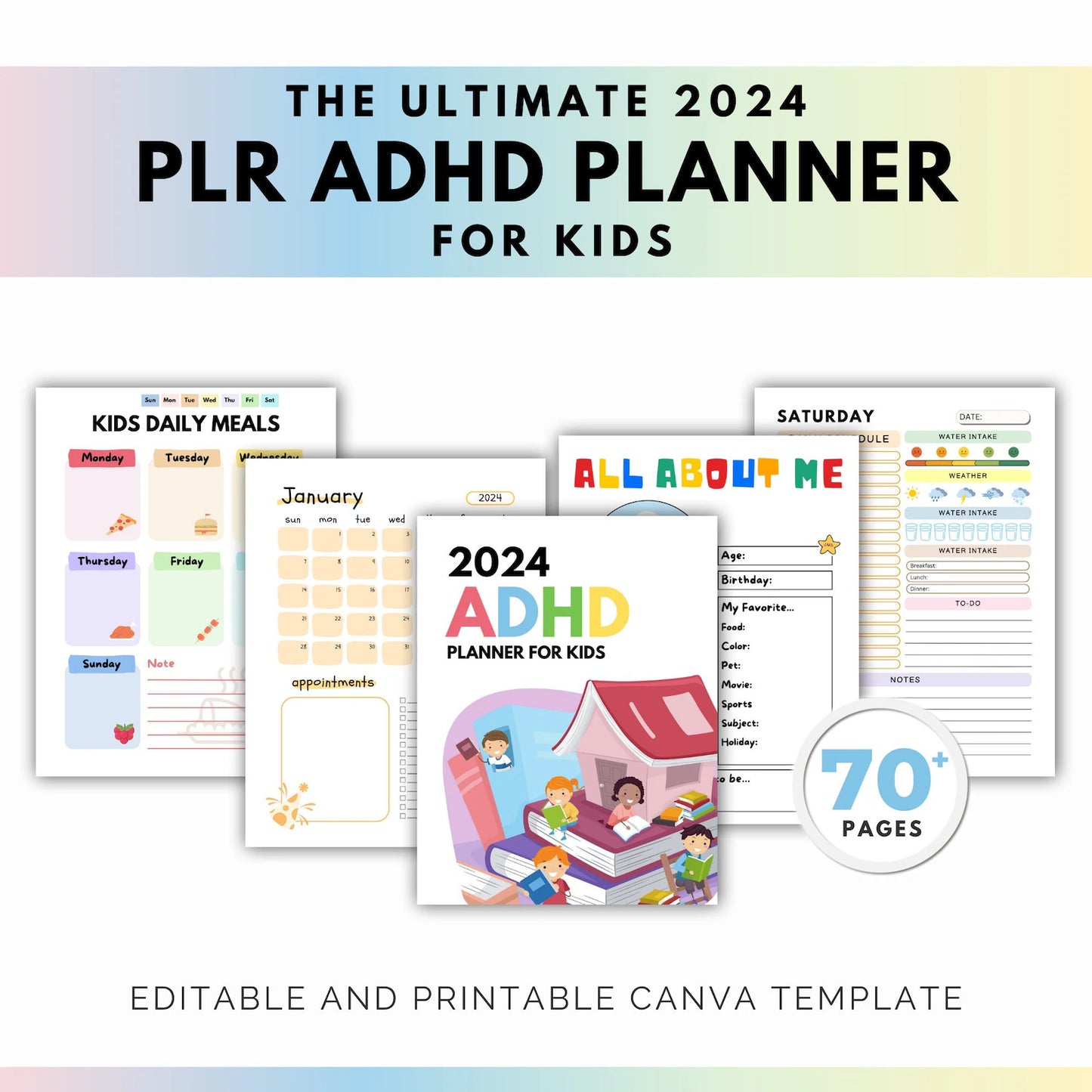 ADHD Planner for Kids Printable