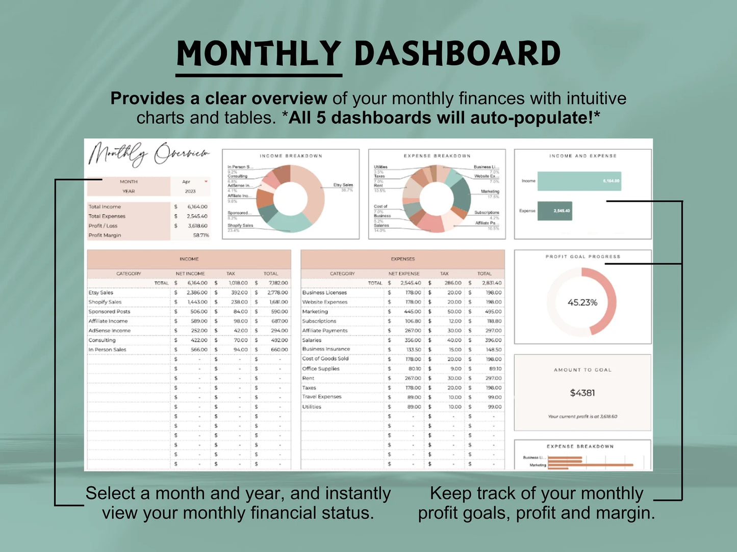 The Ultimate Small Business Google Sheet Bookkeeping Spreadsheet