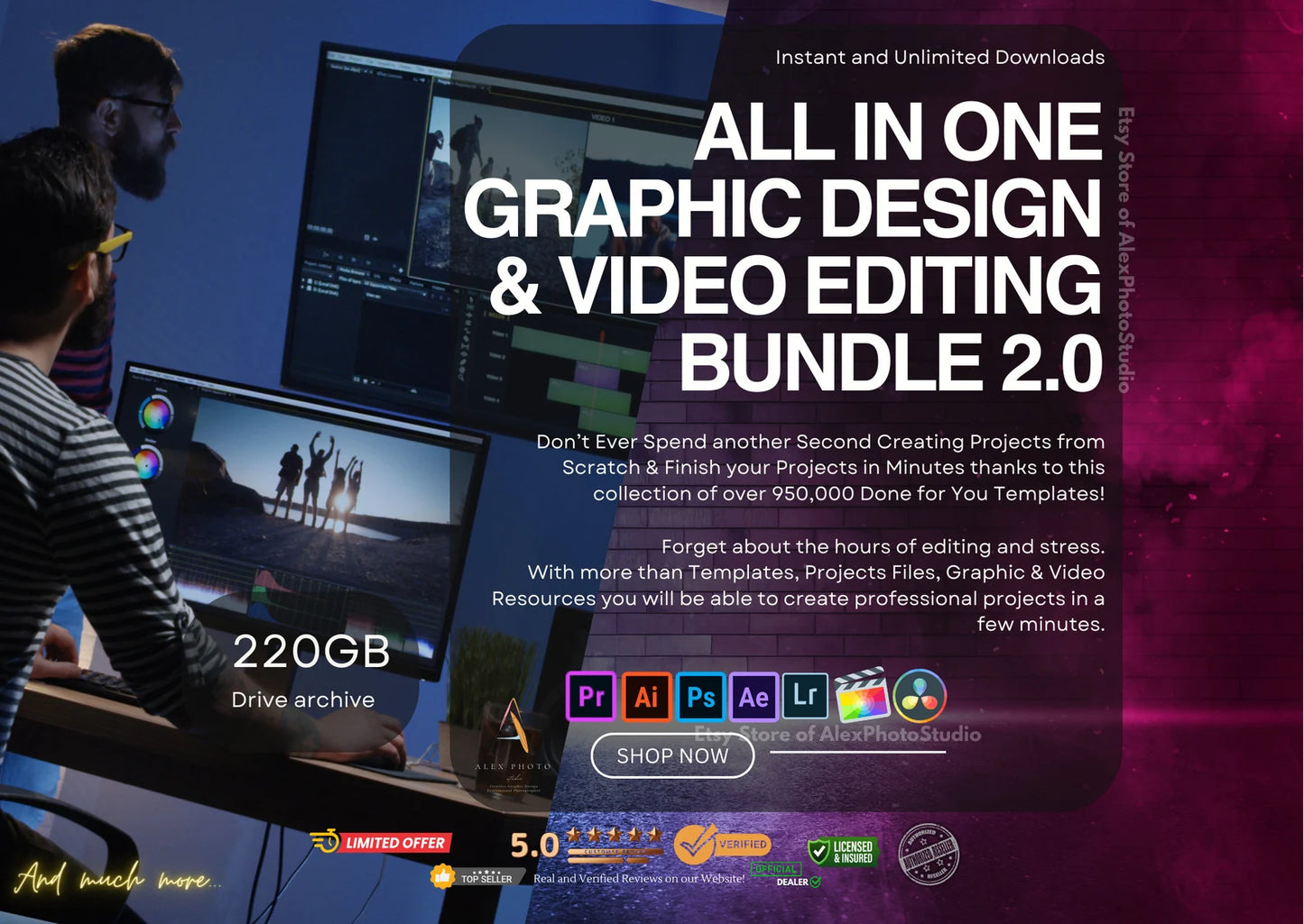 All-In-One Graphic Design & Video Editing Bundle