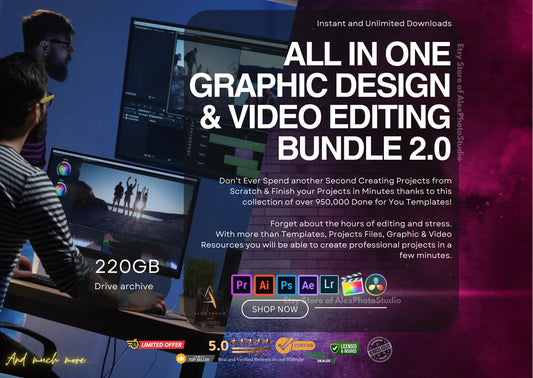 All-In-One Graphic Design & Video Editing Bundle