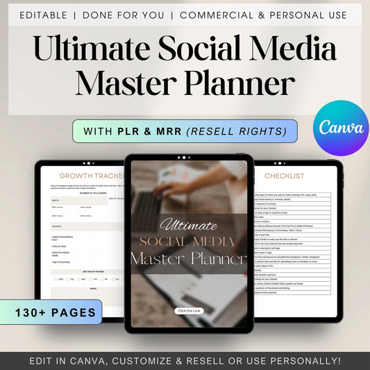 Ultimate Social Media Master Planner