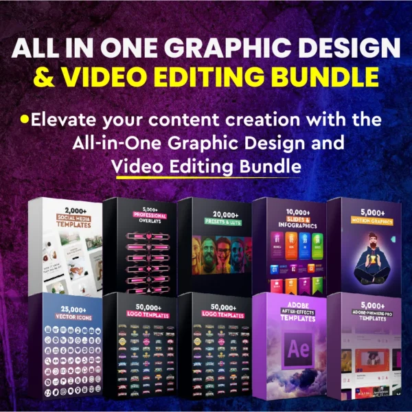 All-In-One Graphic Design & Video Editing Bundle